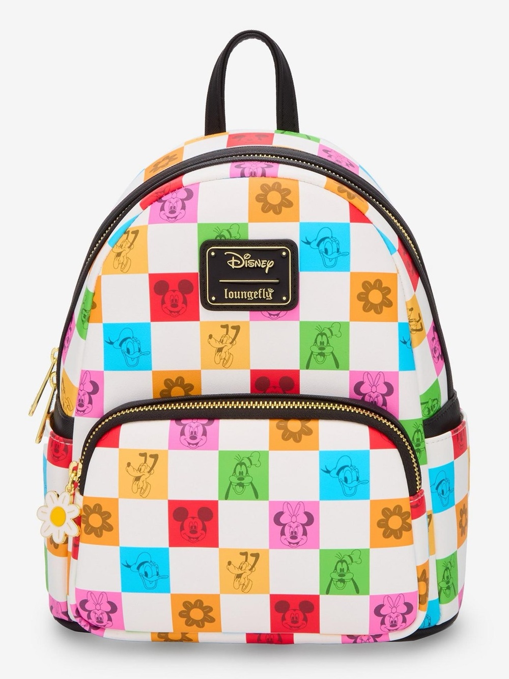 Disney x Loungefly Kids Multicolor Checkerboard Mini Backpack